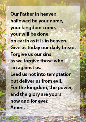 The Lord's Prayer Card