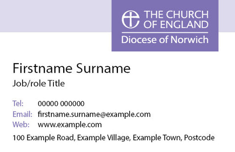 Business Cards for Clergy & Licensed Lay Ministers